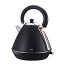 Pronti 1.7L Rose Trim Collection Kettle - Black-1