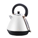 Pronti 1.7l Rose Trim Collection Kettle - White-1