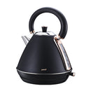 Pronti Rose Trim Collection Toaster & Kettle Bundle - Black-2