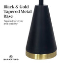 Sarantino Metal Table Lamp in Black and Gold-11