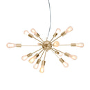 Sarantino 15-Light Sputnik Chandelier in Brass Finish-1