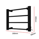 Pronti Heated Towel Rack Electric Bathroom Towel Rails Warmer Ev-60 -black-6