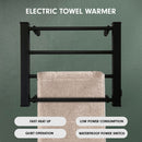 Pronti Heated Towel Rack Electric Bathroom Towel Rails Warmer Ev-60 -black-7