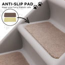 Furtastic Foldable Pet Stairs in Grey - 50cm Dog Ladder Cat Ramp with Non-Slip Mat for Indoor and Outdoor Use-12