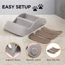 Furtastic Foldable Pet Stairs In Grey - 38cm Dog Ladder Cat Ramp-6