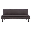 Sarantino 3 Seater Modular Faux Linen Fabric Sofa Bed Couch - Black-1