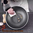 32cm 304 Stainless Steel Non-Stick Stir Fry Cooking Kitchen Honeycomb Wok Pan with Lid-5