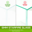 Aquarium Starfire Glass Fish Tank Set Filter Pump 70L-4