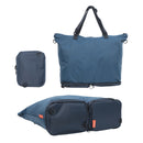 Shopper Bag Tote Bag Foldable Travel Laptop Grocery Nylon KO-DUAL NAVY-1