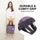 Shopper Bag Tote Bag Foldable Travel Laptop Grocery Nylon KO-SHOULDER PURPLE-6
