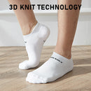4X Rexy Seamless Sport Sneakers Socks Medium Non-Slip Heel Tab WHITE-4