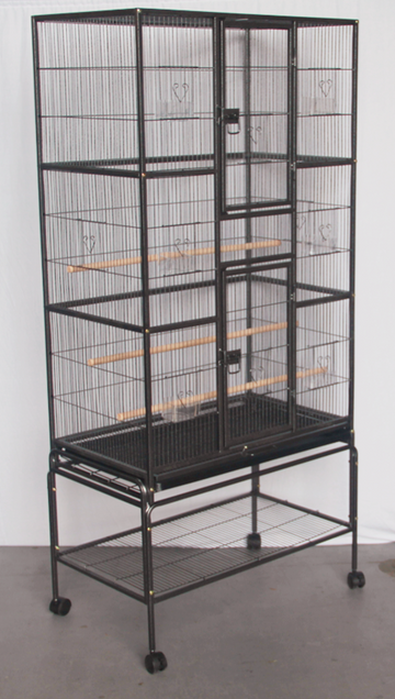 YES4PETS 174 cm Bird Cage Small Bird Parrot Budgie Aviary With Stand - 0