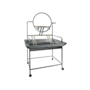 Large Bird Cage Parrot Playpen Gym Toy Stand With Ladder On Wheels-1