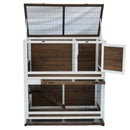 YES4PETS 118 cm XL Double Storey Rabbit Hutch Guinea Pig Cat Cage , Ferret cage Cat W Pull Out Tray-5