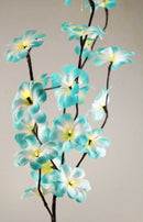 1 Set of 50cm H 20 LED Blue Frangipani Tree Branch Stem Fairy Light Wedding Event Party Function Table Vase Centrepiece Tropical Decoration-4