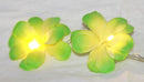 1 Set of 20 LED Green Frangipani Flower Battery String Lights Christmas Gift Home Wedding Party Decoration Outdoor Table Garland Wreath-1