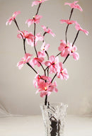1 Set of 50cm H 20 LED Pink Frangipani Tree Branch Stem Fairy Light Wedding Event Party Function Table Vase Centrepiece Decoration Girl Bedroom-1