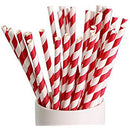 1000 Bulk Wholesale Pack Red White Drinking Straws Biodegradable Eco Paper Birthday Party Event Bistro Bar Cafe Take Away-2
