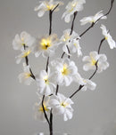 1 Set of 50cm H 20 LED White Frangipani Tree Branch Stem Fairy Light Wedding Event Party Function Table Vase Centrepiece Decoration-1