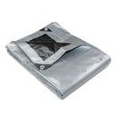 Heavy Duty Silver Black Tarp Tarpaulin 2.4x3m-1