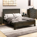 Bed Frame Queen Size in Solid Wood Veneered Acacia Bedroom Timber Slat in Chocolate-1