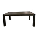Dining Table 180cm Medium Size with Solid Acacia Wooden Base in Chocolate Colour-2