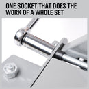 3Pc Universal Socket Wrench Set Power Drill Adaptor Gator Grip Size 7mm to 19mm-8