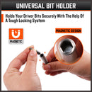 32Piece 1/4" Mini Double Head Screwdriver Bit and Ratchet Set CRV Steel Durable-11