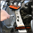 32Piece 1/4" Mini Double Head Screwdriver Bit and Ratchet Set CRV Steel Durable-12