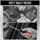 HORUSDY 8Pc Magnetic Screwdriver Set Non-slip Handle Phillips Slotted Tool New-8