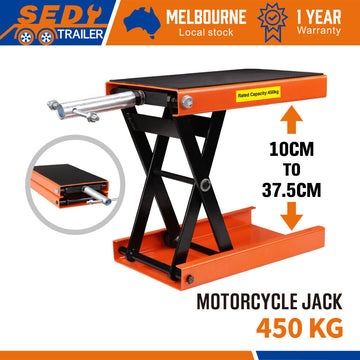 205KG Motorcycle Motorbike Lift Jack Motorcycle Stand Hoist Repair Work Bench - 0