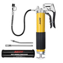 18inch Grease Gun 8000PSI Pistol Grip Flex Hose Heavy Duty Barrel With Cartridge-1