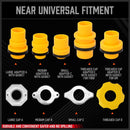 19-Piece No-Spill Radiator Coolant Refilling Funnel Kit Spill Proof Radiator Bleeder Kit with Universal Adaptor-3