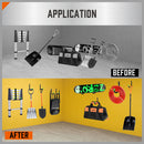 HORUSDY 6Pc Wall Mount Garage Hooks Set Heavy Duty Steel Storage Rack Hanger-8