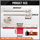 3Pcs 2 Ton Trailer Hitch 186cm Heavy Duty Tow Bar 4wd Trailer Spring Buffer Au-4