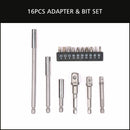 16Pc Socket Bit Adaptor Set Power Drill Nut Driver Extension Screwdriver Bits-3