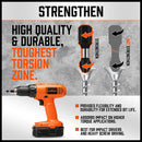 42Pc Impact Screwdriver Bit Set Magnetic Drill Holder Socket Drilling Adapter-6