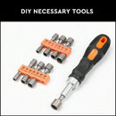 58Pc Ratchet Screwdriver Bits Set Nut Driver Setter Hex Torx Key Phillips Slot-6