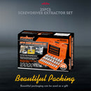 25Pc Screw Extractor Set Multi-Spline Easy Out Broken Bolt Remover Tool Hex Head-8