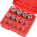 14Pc E Torx Socket Set Female Start Bit External Hex Torque E4-E24 With Case-1