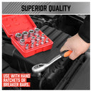 14Pc E Torx Socket Set Female Start Bit External Hex Torque E4-E24 With Case-6