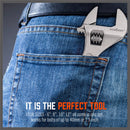 4Pc Adjustable Wrench Set Heavy Duty Shifter Spanner Wide Open Jaw 6"/8"/10"/12"-8