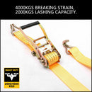 50mm x 10M Tie Down Strap Heavy Duty Ratchet Straps Trailer Boat 2000KG Loading-4