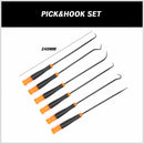 6Pc Extra Long Pick and Hook Set O Ring Seal Puller Remover Fuse Wire Scribe-3