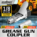 Grease Gun Coupler Quick Release & Lock 1/8‘’ NPT Rated 10,000 PSI Storage Case-2