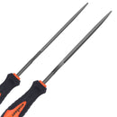 HORUSDY 2Pc 6.1" Flat Mini Needle File Set Metal Wood Carving Carpentry Tool-1