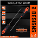 HORUSDY 2Pc 6.1" Flat Mini Needle File Set Metal Wood Carving Carpentry Tool-6