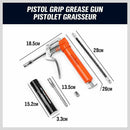2-WAY Mini Grease Gun Manual Pistol Grip With 3OZ Cartridge Flexi Hose & Coupler-4