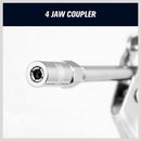 2-WAY Mini Grease Gun Manual Pistol Grip With 3OZ Cartridge Flexi Hose & Coupler-8