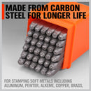 37Pcs Letter Number Stamp Punch Set DIY Hardened Ball Bearing Steel Tool 3mm-7